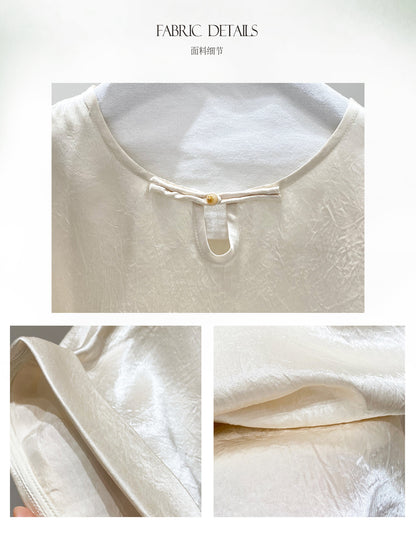 Casual Silky Short Sleeve Blouse