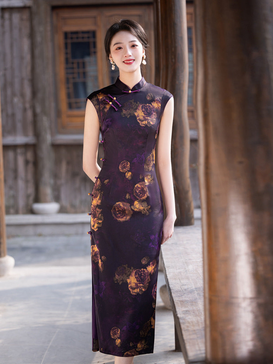Exquisite Waist-Cinching Qipao – Elegant Everyday Wear Dress