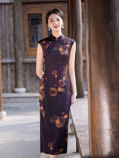 Exquisite Waist-Cinching Qipao – Elegant Everyday Wear Dress
