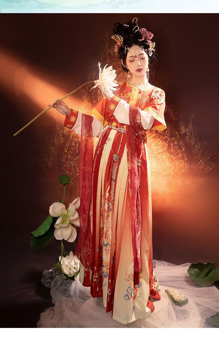 Tang & Wei Jin Style Hanfu — Chest-High Skirt Women’s Spring Summer Set