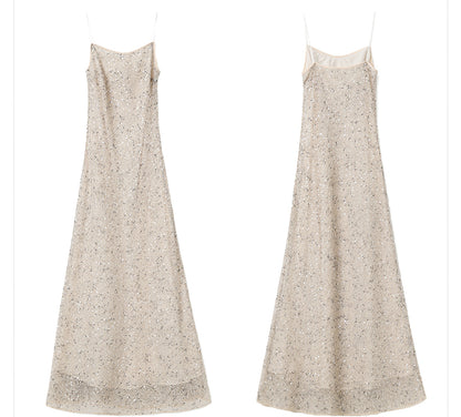 Autumn New Chinese Sequin Embroidered High-End Coat Dress Set