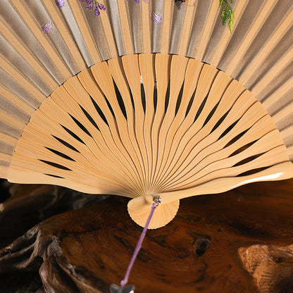 Ancient Style Suzhou Embroidered Fan — Portable Chinese Style Fan