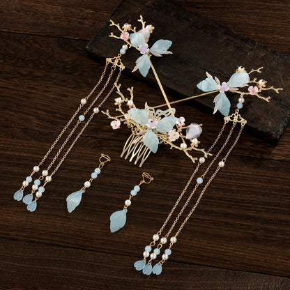 Hanfu Hair Accessories Fairy Girl Tassel Hairpin Full Set Buyao Hairpin