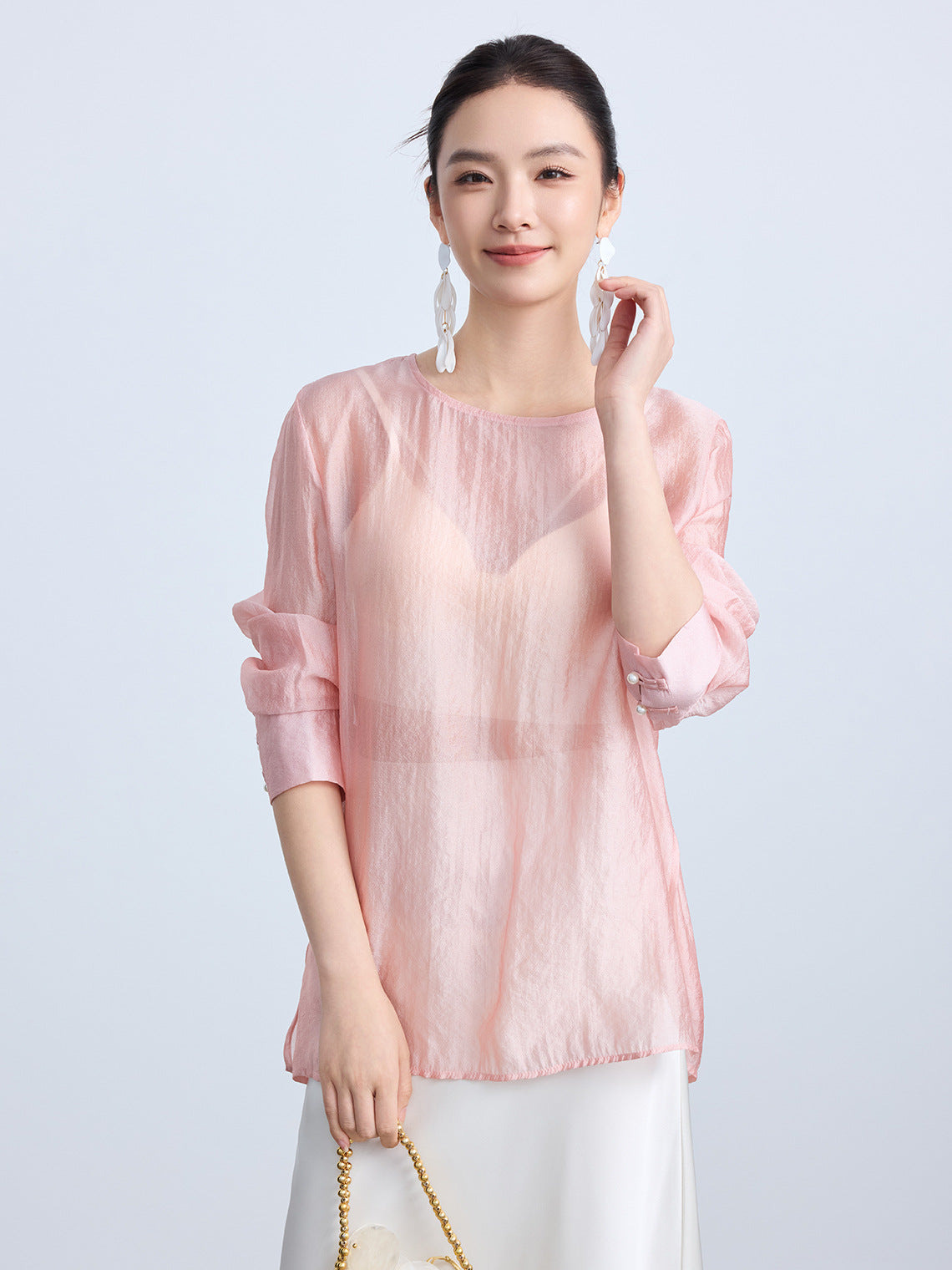 Simple & Stylish Chinese National Style Blouse