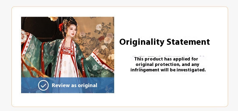 Tang Dynasty Hanfu Set — Princess & Empress Style Beizi Shirt & Qi Skirt