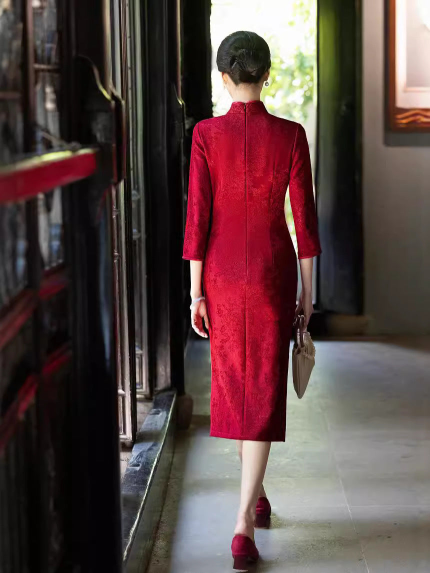 Retro Republic of China Style Qipao – Toasting & Family Occasion Dress