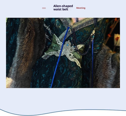 2026 Original Warring States Hanfu – Autumn Winter Large Sleeve Robe