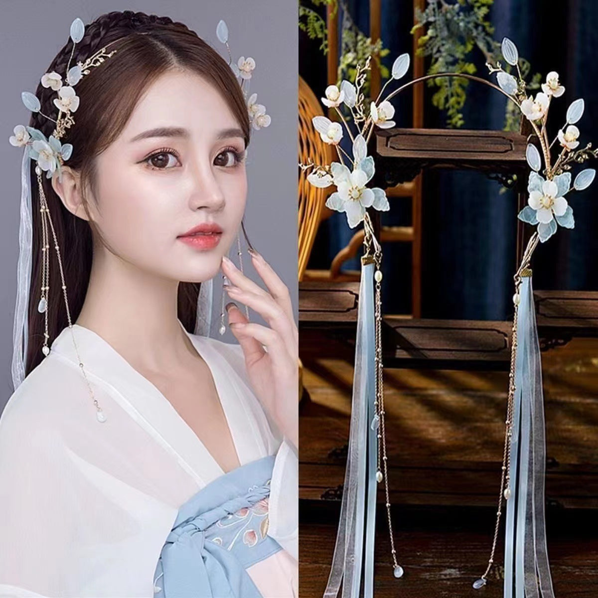 Hanfu Hair Accessories Fairy Girl Tassel Hairpin Full Set Buyao Hairpin