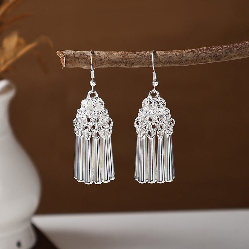 Ancient Style Ethnic Earrings | Elegant Miao Jewelry for Women
