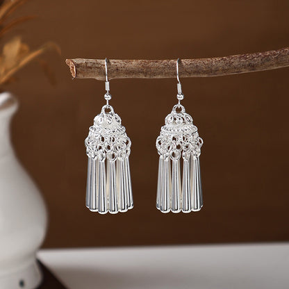 Ancient Style Ethnic Earrings | Elegant Miao Jewelry for Women