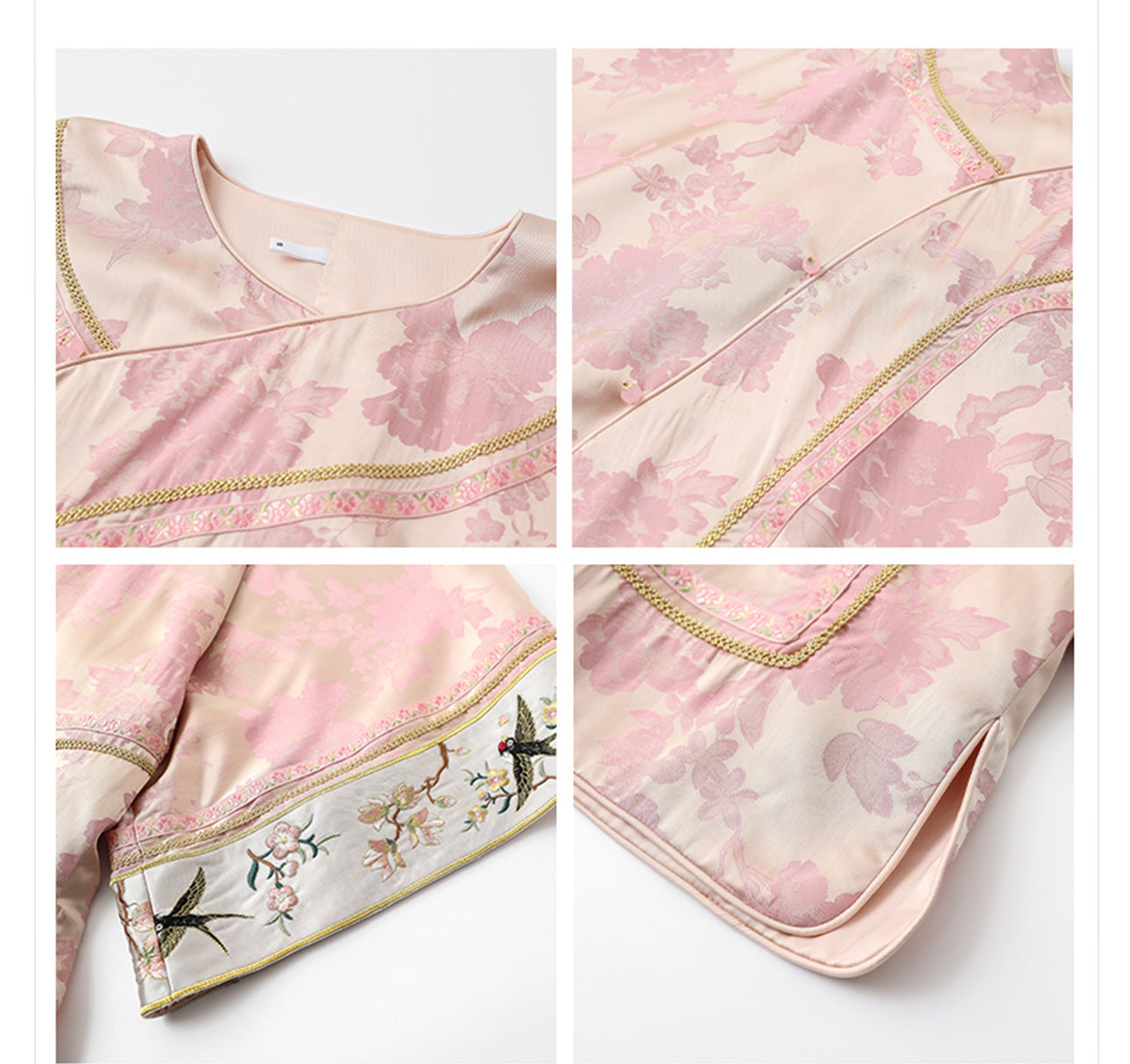 Elegant Jacquard Rayon Shirt New Chinese Style Loose Top