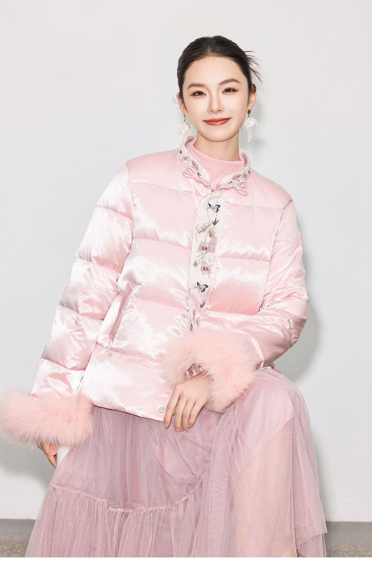 Luxury Pleated Mesh Skirt — Fairy-Inspired Layered Hem Midi