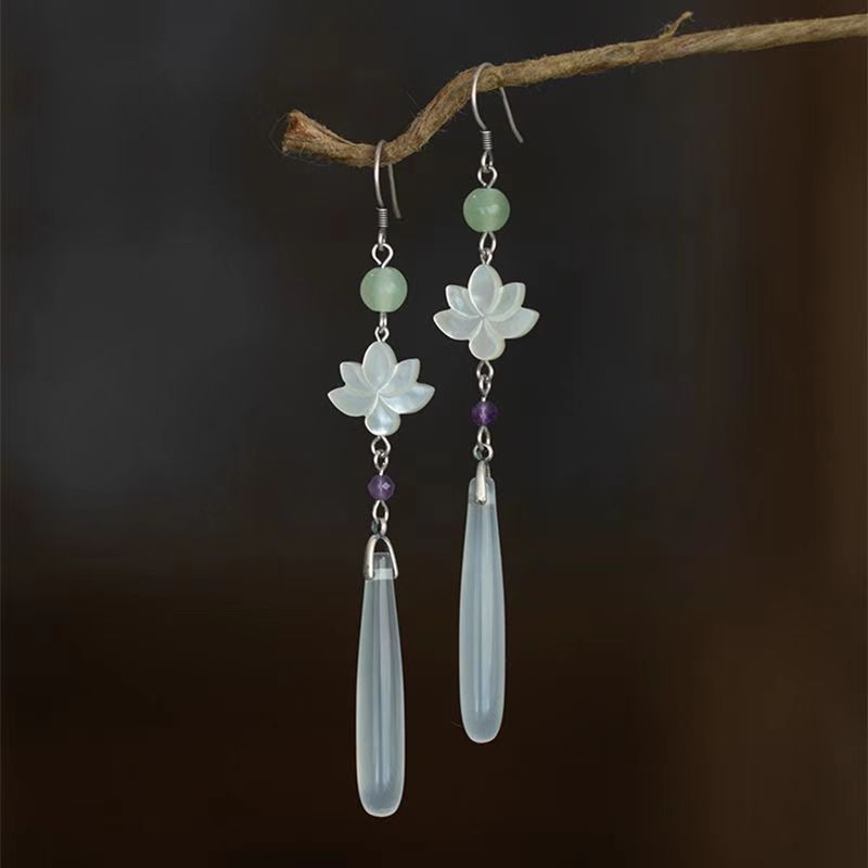 Ancient Style Retro Earrings | Elegant Chinese Style Cool Earrings for Women