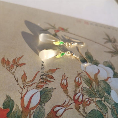 Ancient Style Hanfu Earrings | National Style Ear Hooks Cheongsam Accessory