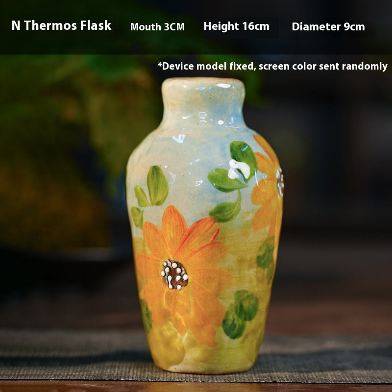 Jingdezhen Handmade Ceramic Vase — Oil Painting Style Small Home Decor