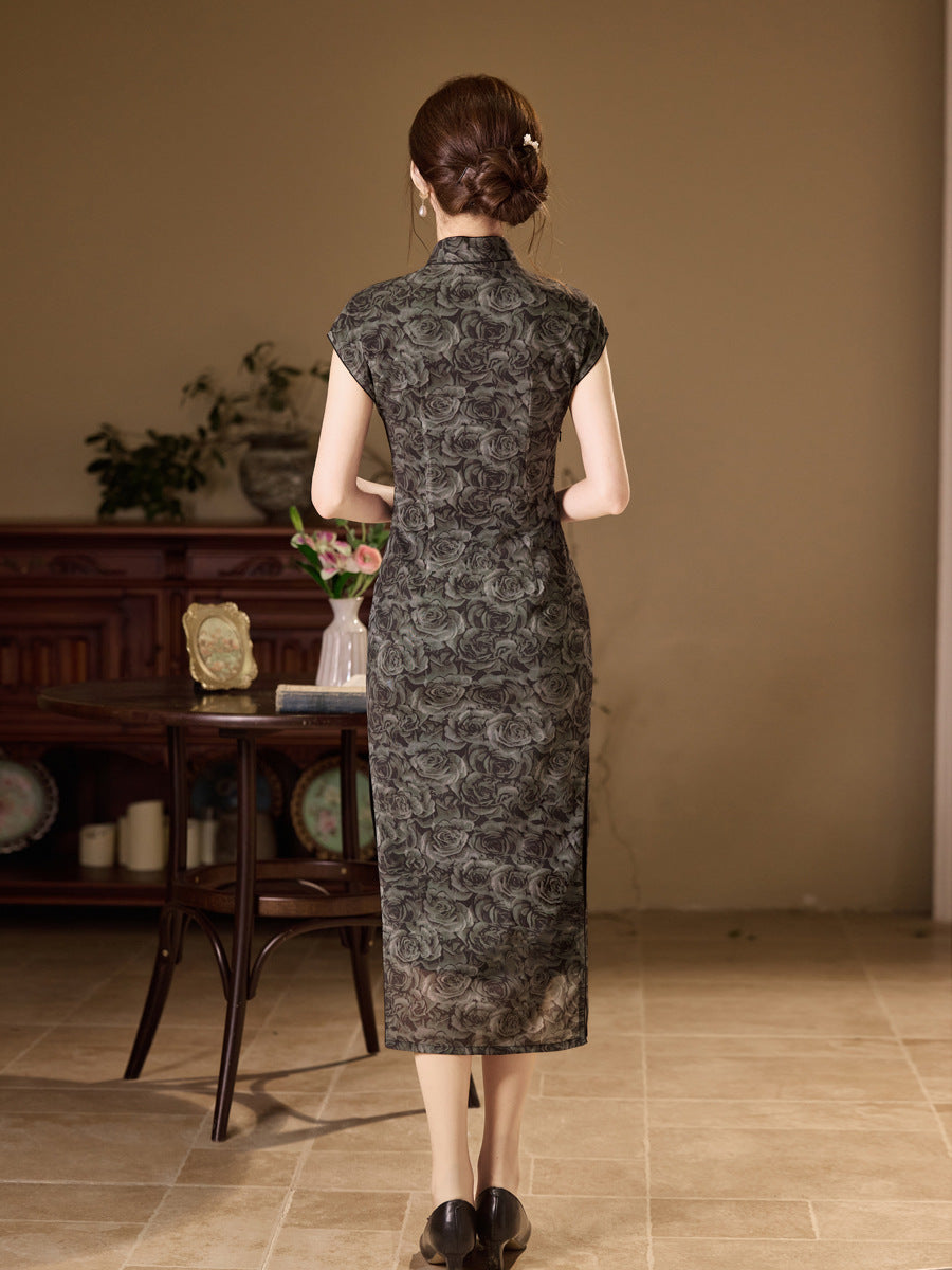 National Style Cheongsam – Breathable Elegant Dress for Women