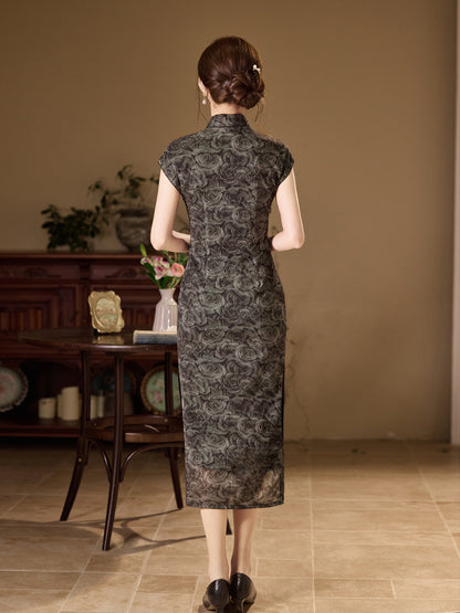 National Style Cheongsam – Breathable Elegant Dress for Women