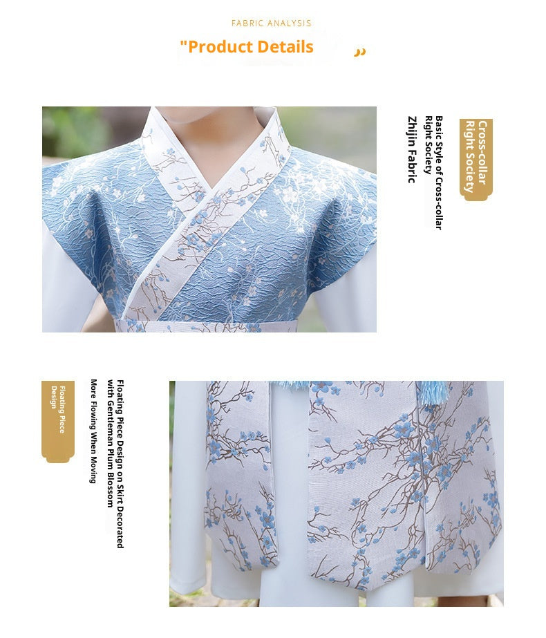 Boys’ Winter Hanfu | New Ancient Chinese Style Tang Suit Long Sleeve