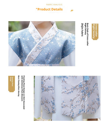 Boys’ Winter Hanfu | New Ancient Chinese Style Tang Suit Long Sleeve