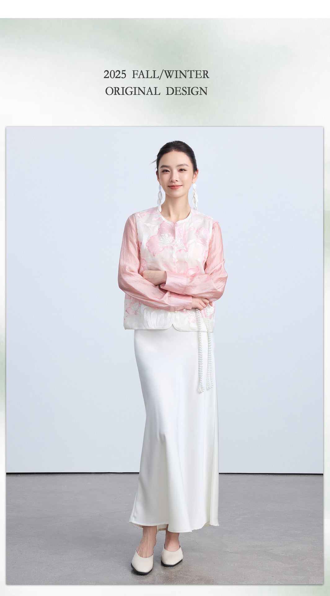 High-End Elegant Embroidered Women's Vest Top