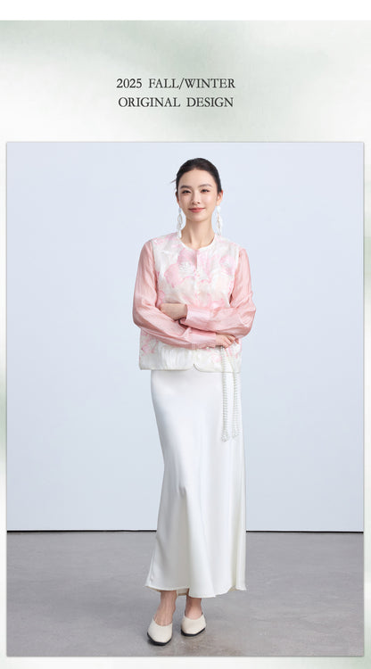 High-End Elegant Embroidered Women's Vest Top