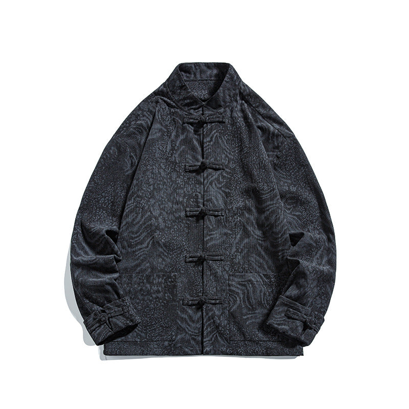 Mens Chinese Hanfu Tang Suit Retro Ancient Style National Top