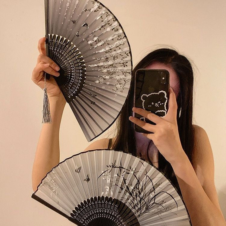 Ancient Style Summer Folding Fan — Small Chinese Dance Handheld Fan