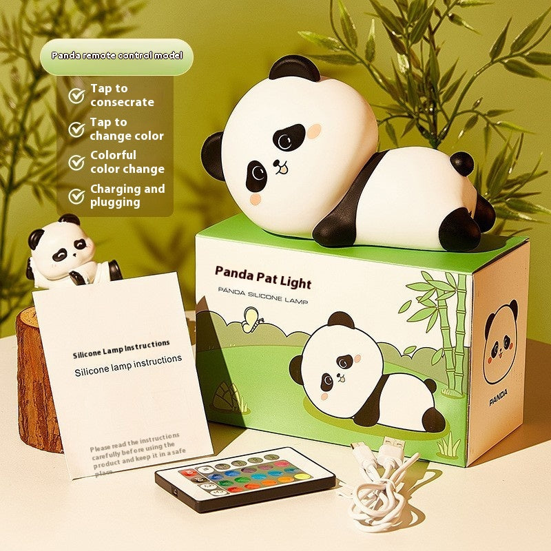 Panda Silicone Night Lamp USB Rechargeable Adjustable Bedside Lamp