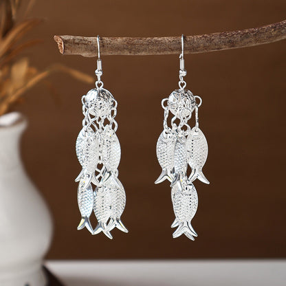 Ancient Style Ethnic Earrings | Elegant Miao Jewelry for Women