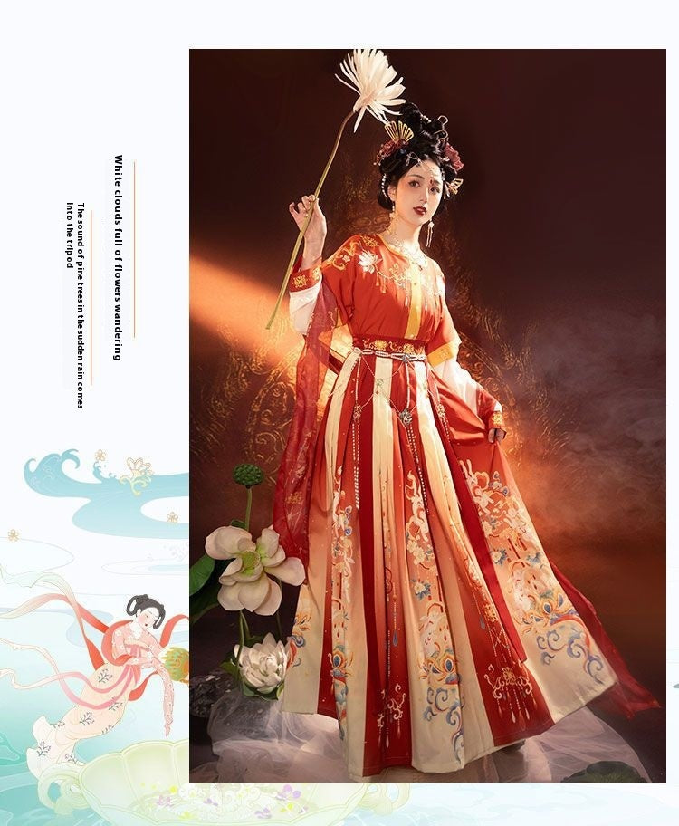Tang & Wei Jin Style Hanfu — Chest-High Skirt Women’s Spring Summer Set