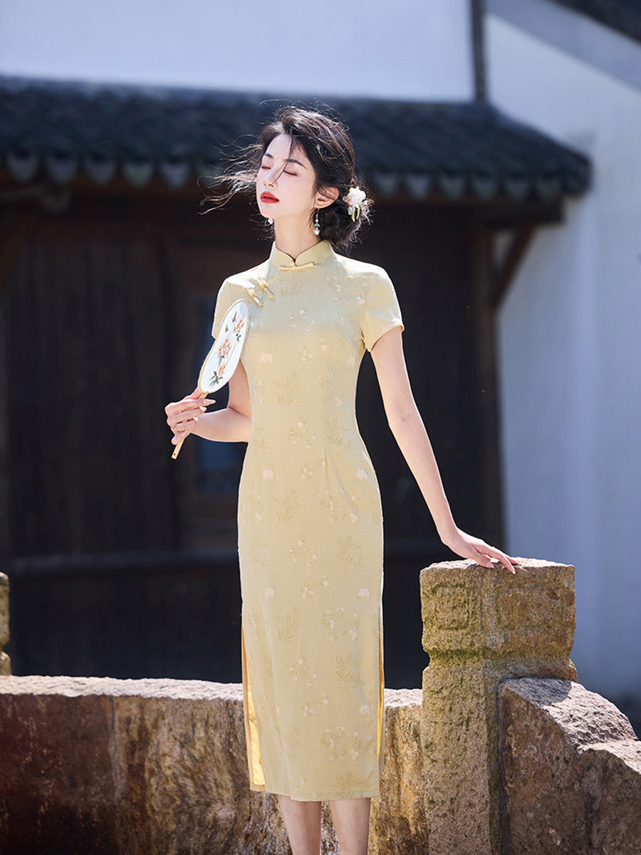 Improved New Chinese Style Qipao – Petite Youth Gift Dress