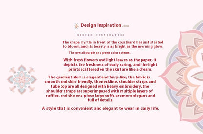 Girls Spring Hanfu — Purple Fairy Ruqun Dress for Children Cosplay