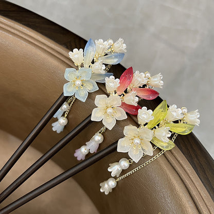 Wooden Lily of the Valley Hairpin | New Chinese Style Ancient Handmade Hairpin