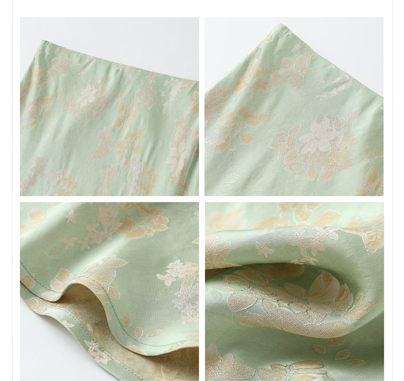 High-End Embroidery Stand Collar Vest & Jacquard Mermaid Skirt