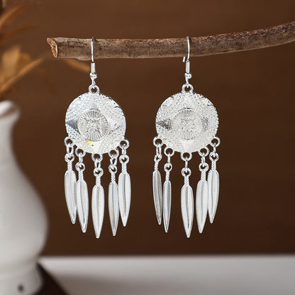 Ancient Style Ethnic Earrings | Elegant Miao Jewelry for Women