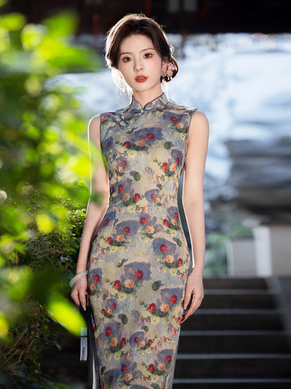 New Chinese Style Qipao – High-End Women's Daily Long Dress
