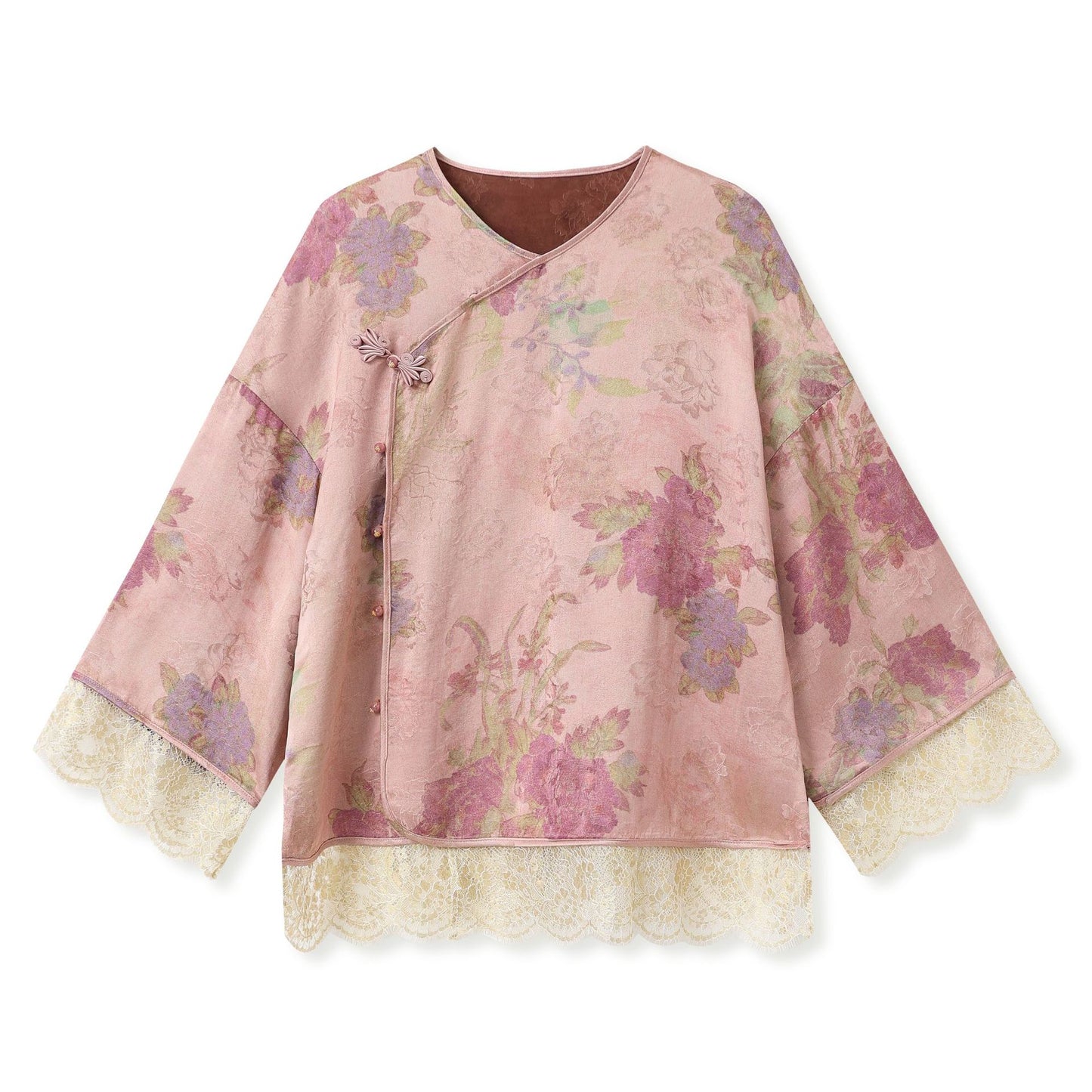 2025 New Chinese Style Light Luxury Jacket | Elegant Printed Rayon Women's Top