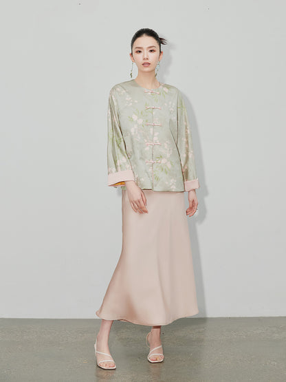 Chic Glossy Satin Mermaid Half Skirt, High-End Design