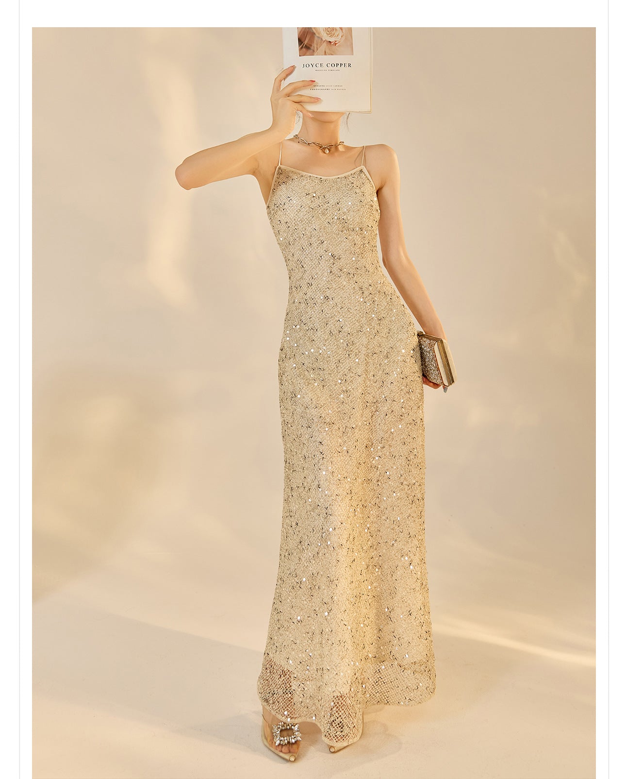 Autumn New Chinese Sequin Embroidered High-End Coat Dress Set