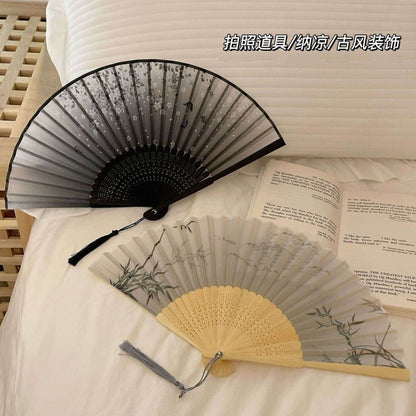 New Chinese Style Small Folding Fan — Hanfu Cheongsam Spring Summer