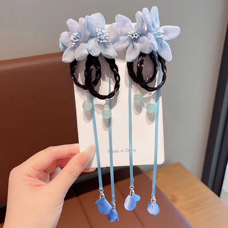 Children's Hair Clips Chinese Style Braid Tassel Hanfu Hair Accessories