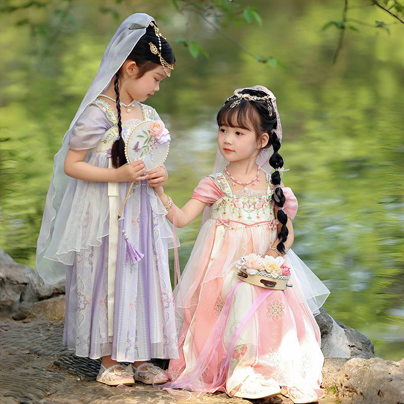 Girls Summer Hanfu — Fairy Princess Ru Skirt Dress Tang Style Costume