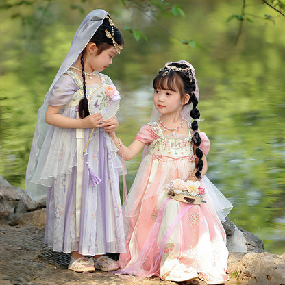 Girls Summer Hanfu — Fairy Princess Ru Skirt Dress Tang Style Costume