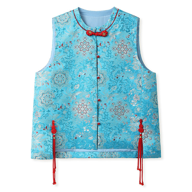 Early Autumn Retro Embroidered Vest | New Chinese Style Women's Top
