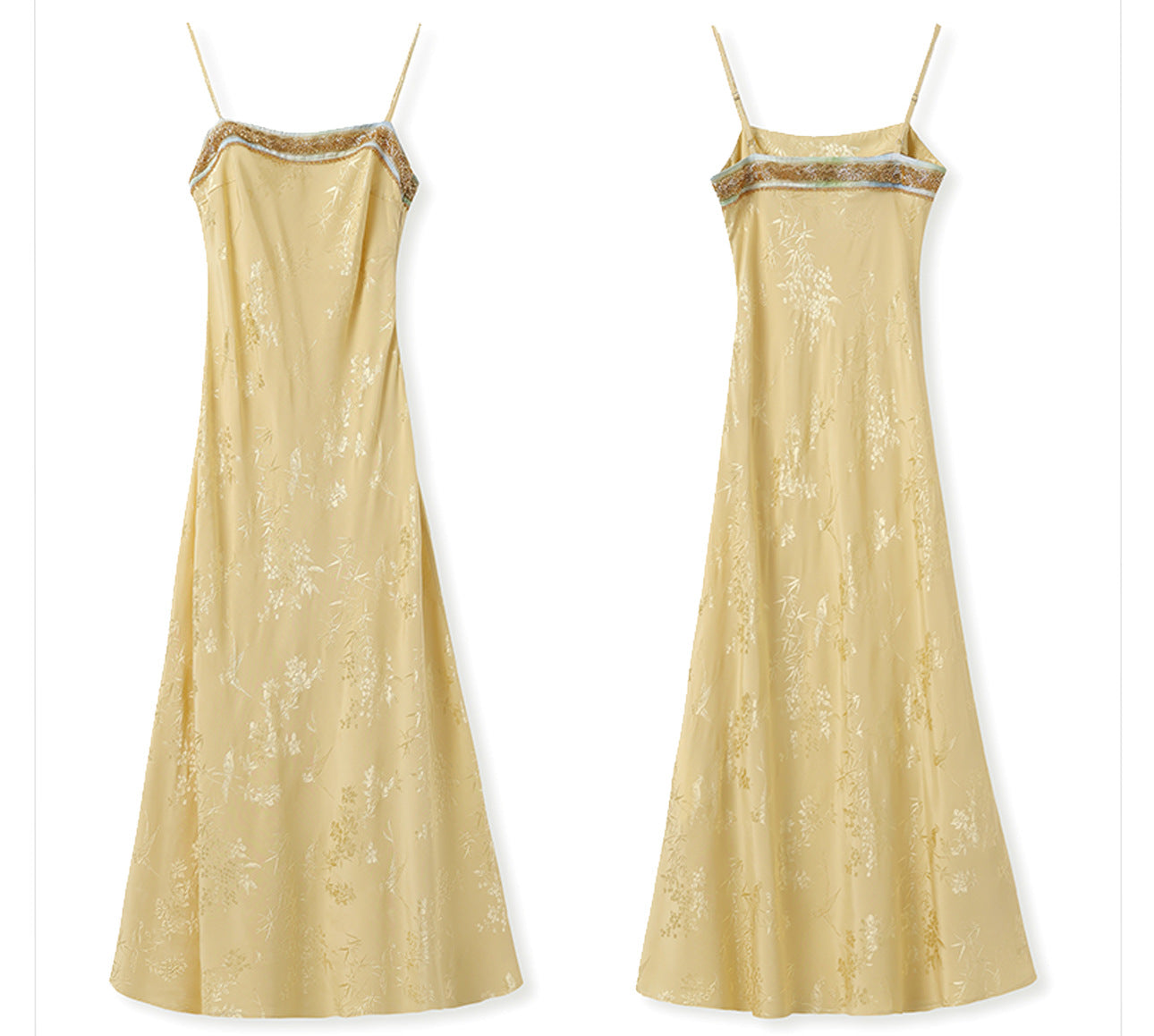 Elegant New Chinese Embroidered Jacquard Cardigan & Strap Dress Set