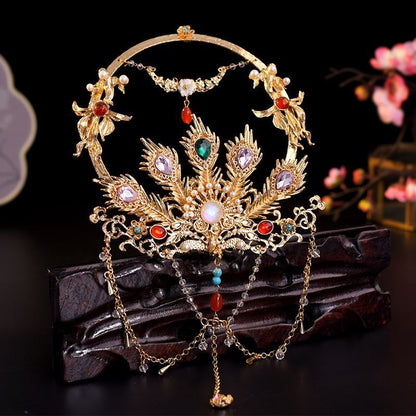 Ancient summer style hair crown tassel hair accessories