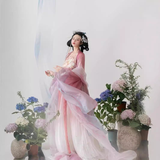 Immortal Cultivation Hanfu — Spring Summer Elegant Tang Style Set