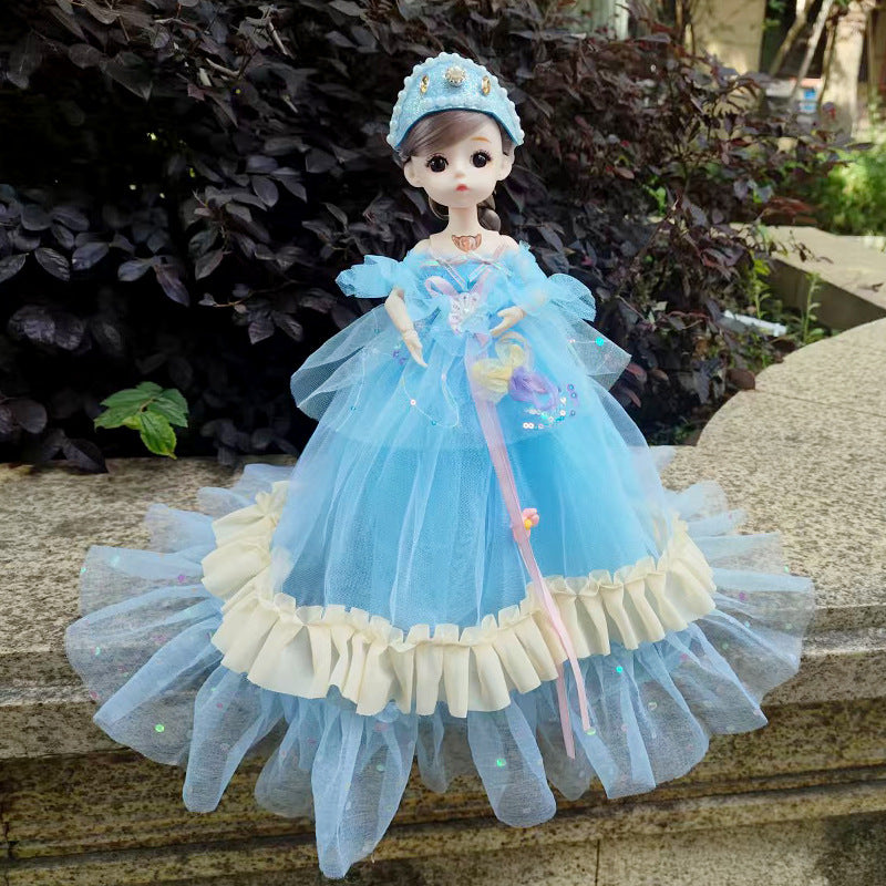 New30Centimeter Music Wedding Dress Barbie Doll Hanfu Singing Storytelling Plush Toy Girl Gift Children's Toy