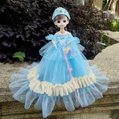 New30Centimeter Music Wedding Dress Barbie Doll Hanfu Singing Storytelling Plush Toy Girl Gift Children's Toy