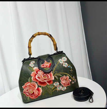 Vintage Chinese Embroidered Bag — Elegant Shoulder Crossbody for Women